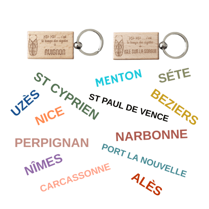 PACK 10 Porte-clés Personnalisables