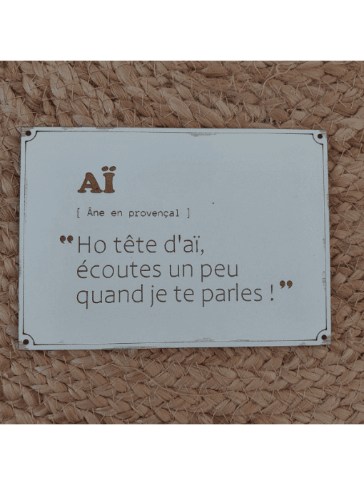  Carte Mots du Sud - Tête d'Aï