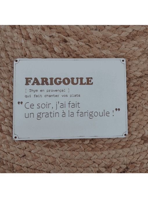  Carte Mots du Sud - Farigoule 