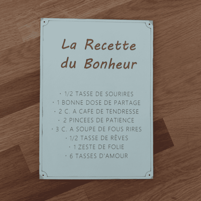 Affiche La Recette du Bonheur