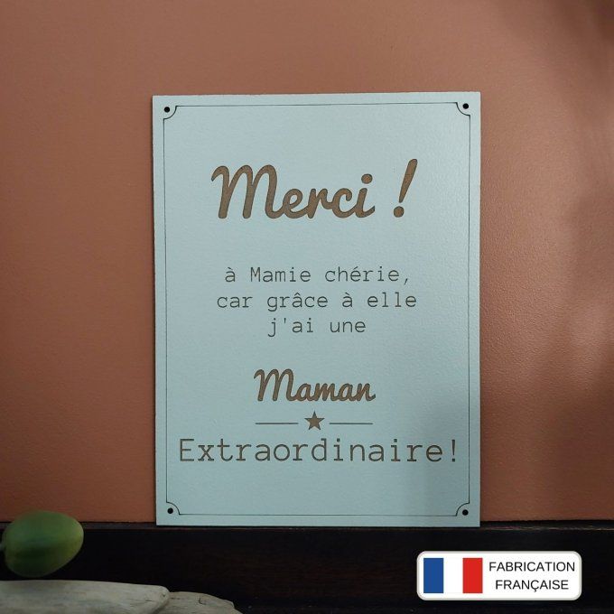 Affiche "Merci Mamie ou Papi "