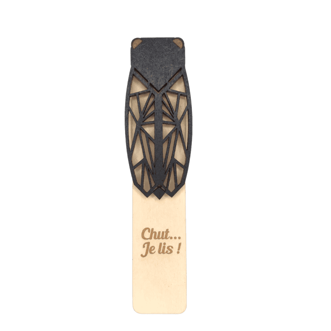 MARQUE PAGES CIGALE NOIR