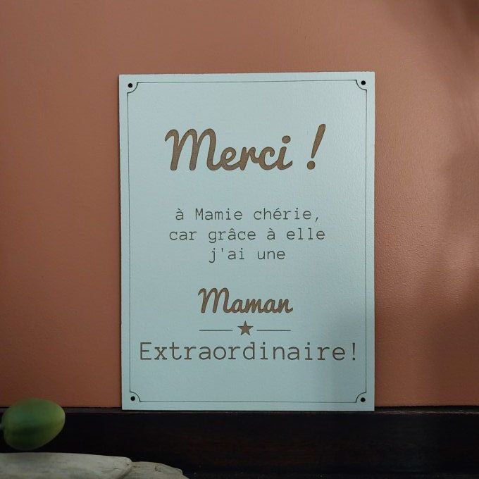 Affiche "Merci Mamie ou Papi "